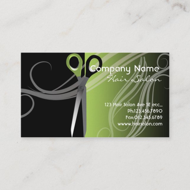 Friseursalon-Visitenkarte Visitenkarte (Vorderseite)