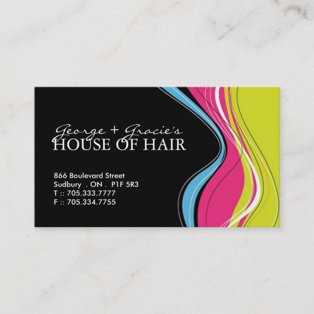 Friseursalon-Visitenkarten Terminkarte (Vorderseite)