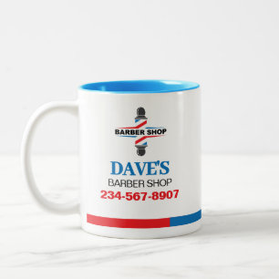 Friseursalon Zweifarbige Tasse