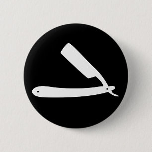Friseursalonrasiermesser Button