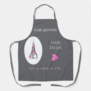 Friseursalons-Boutique-Geschäfts-Branding-Schere Schürze