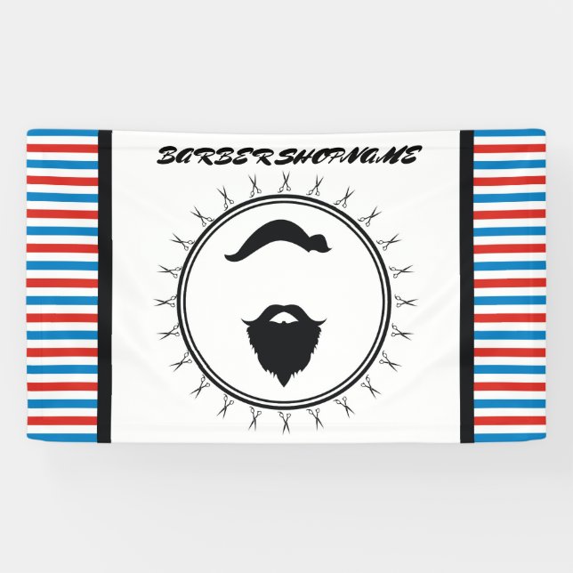 Friseursalonschablone Banner (Horizontal)