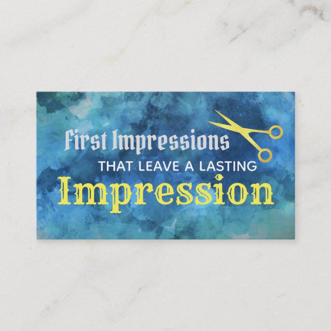 Friseursalonslogan-Visitenkarten Visitenkarte (Vorderseite)