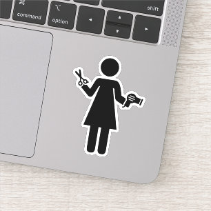 Friseursymbol Aufkleber