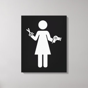 Friseursymbol Leinwanddruck