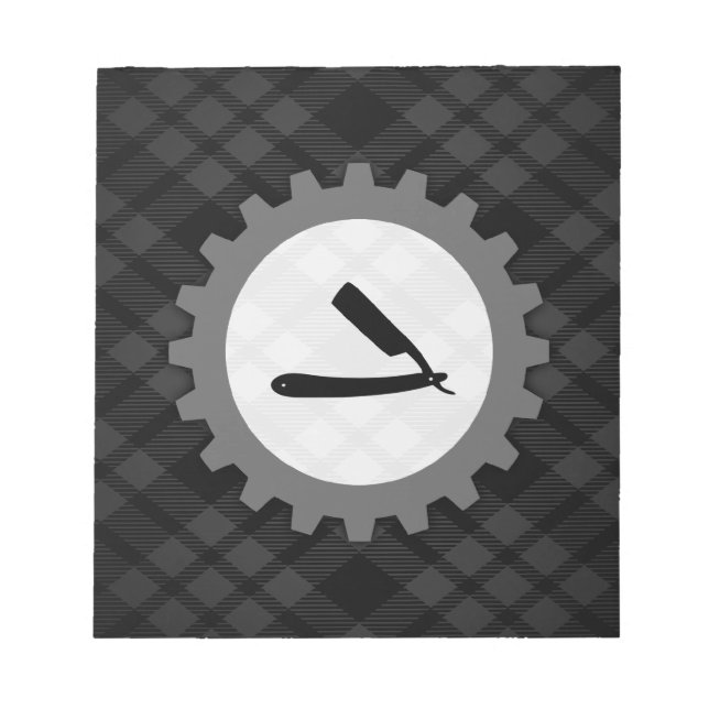 Friseurwerkstatt Notizblock (Vorderseite)