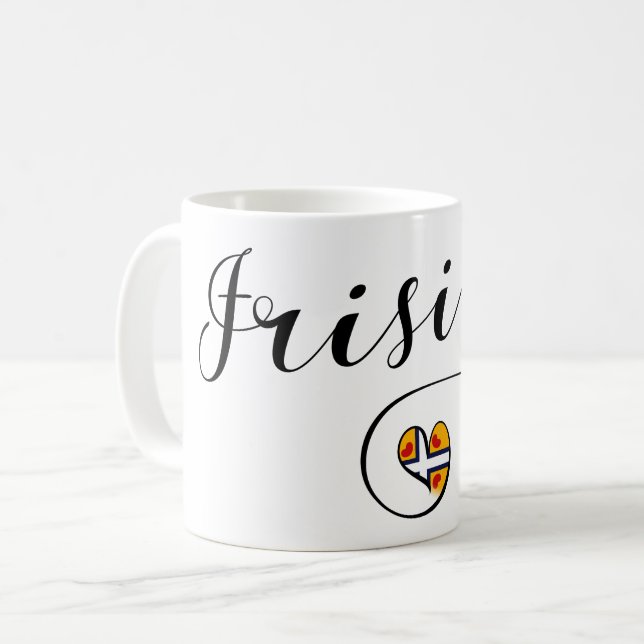 Frisia Flag Herz, Frisianer Kaffeetasse (Vorderseite Links)