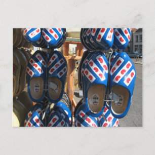 Frisian Wooden Shoes Clogs Foto Postcard Postkarte