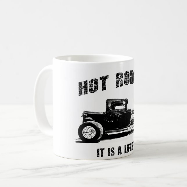 Frisierte Auto Coffee Cup Tasse (Vorderseite Links)