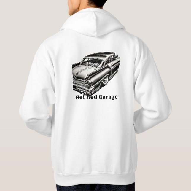 Frisierte Auto Garage Hoodies (Rückseite)