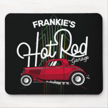 Frisierte Auto Garage INDIVIDUELLE NAME Deluxe Pin