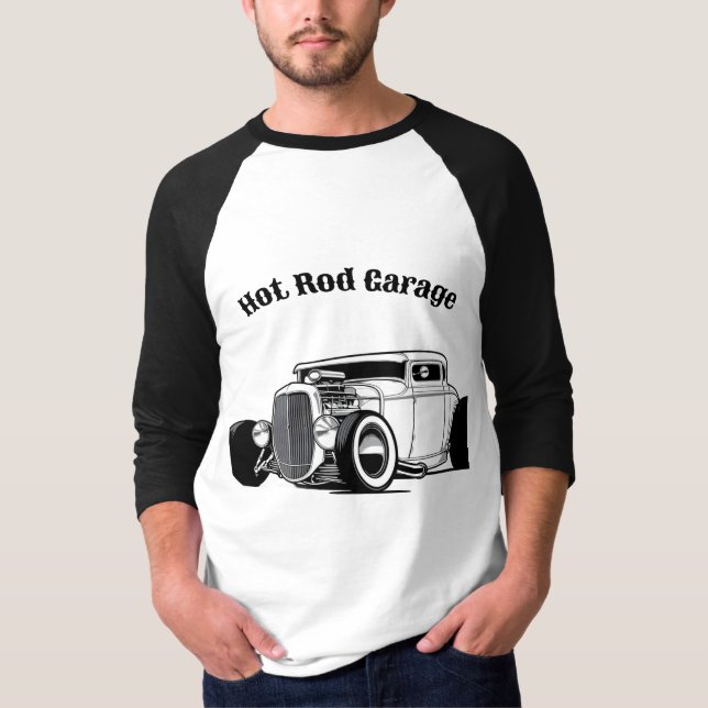 Frisierte Auto Garage T-Shirt (Vorderseite)