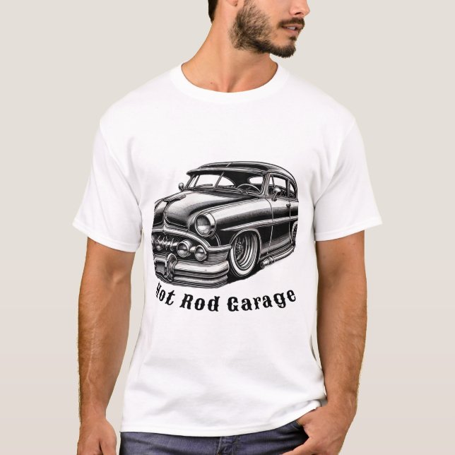 Frisierte Auto Garage T-Shirt (Vorderseite)