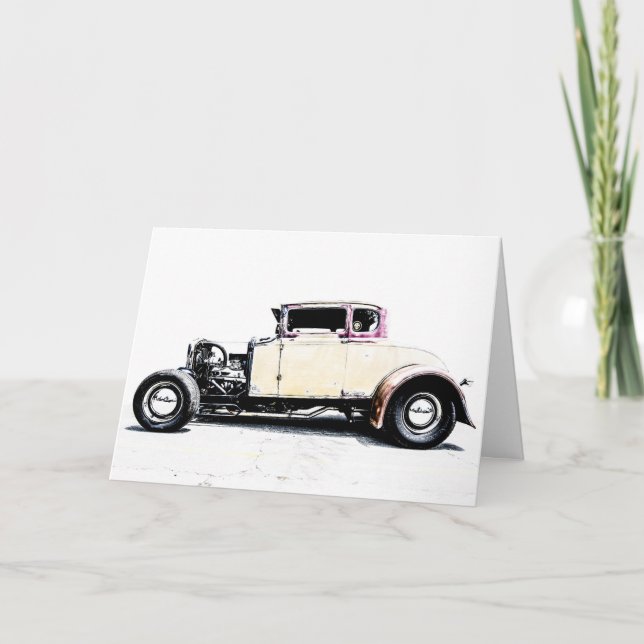 Frisierte Auto Grußkarte Dankeskarte (Vorderseite)
