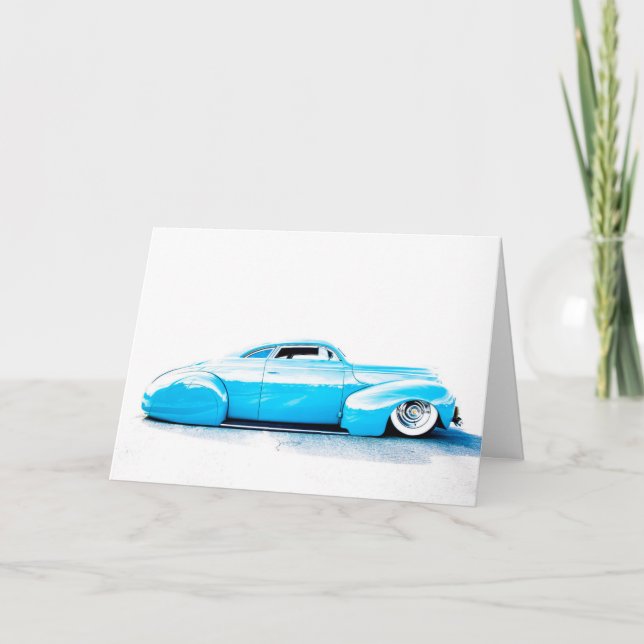 Frisierte Auto Grußkarte Dankeskarte (Vorderseite)