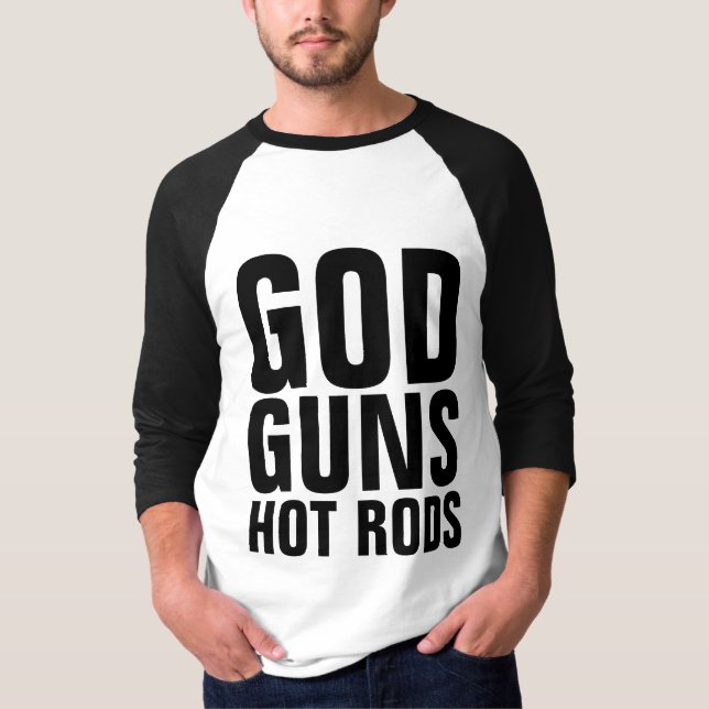 FRISIERTE AUTO, GUNS und GOD-T - Shirt (Vorderseite)