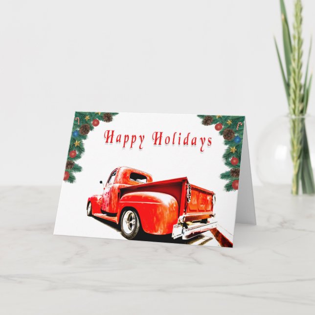 Frisierte Auto Holiday Card Karte (Vorderseite)