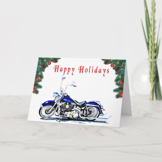Frisierte Auto Holiday Card Karte (Vorderseite)