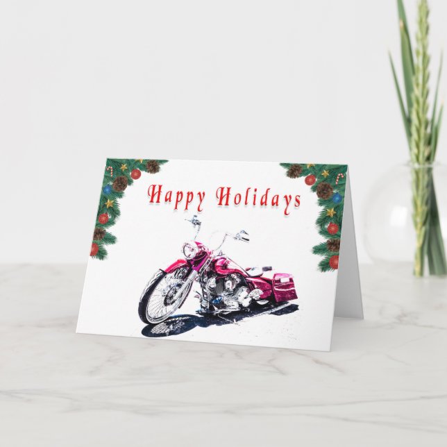 Frisierte Auto Holiday Card Karte (Vorderseite)