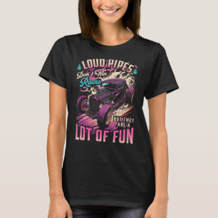 Frisierte Auto, Laute Pipes sind lustig, Retro Mus T-Shirt