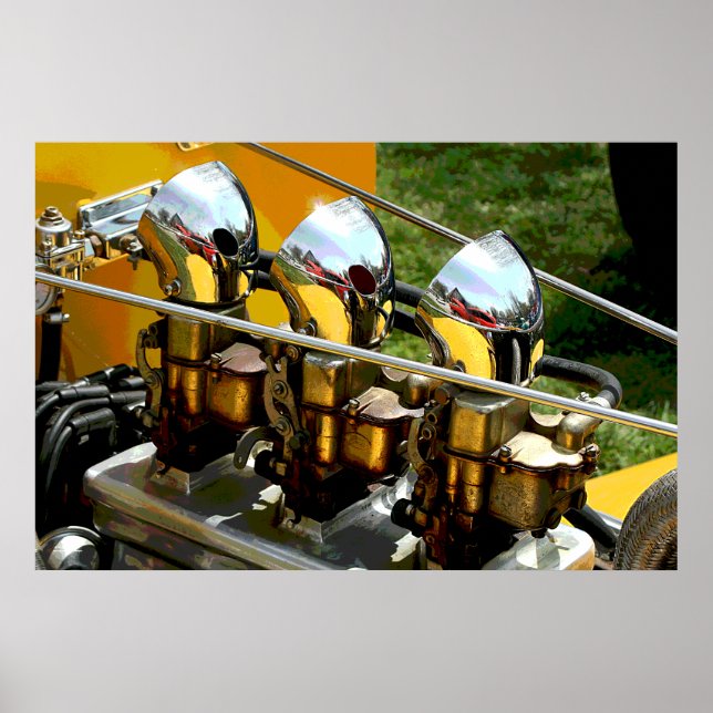 FRISIERTE AUTO MOTOR - POSTER (Vorne)