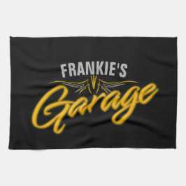 Frisierte Auto Pinstripes Retro Neon Biker Custom  Geschirrtuch