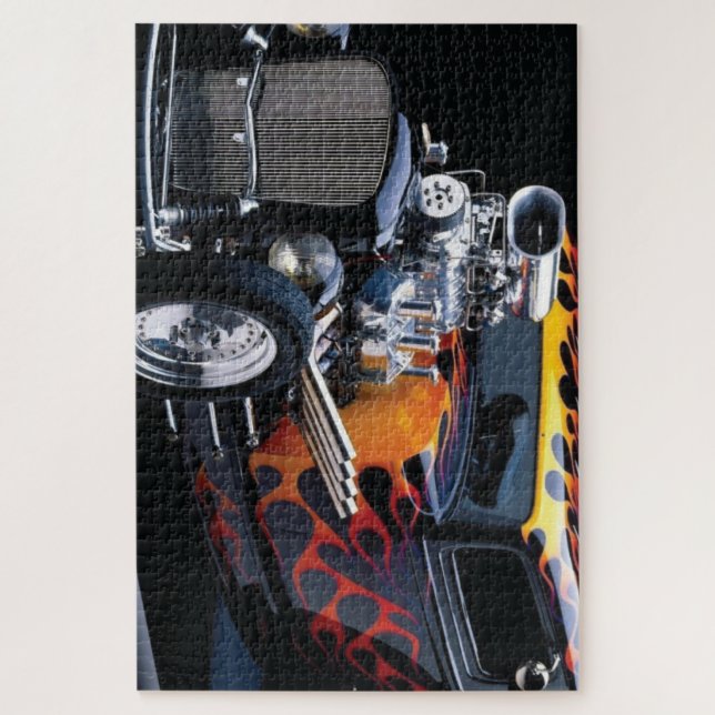 Frisierte Auto Puzzle (Vertikal)