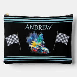 Frisierte Auto Race Car - Personalisiert Zubehörtasche