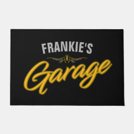 Frisierte Auto Retro Neon Style Biker Custom Garag Fußmatte