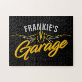 Frisierte Auto Retro Pinstripes Biker Custom Garag Puzzle