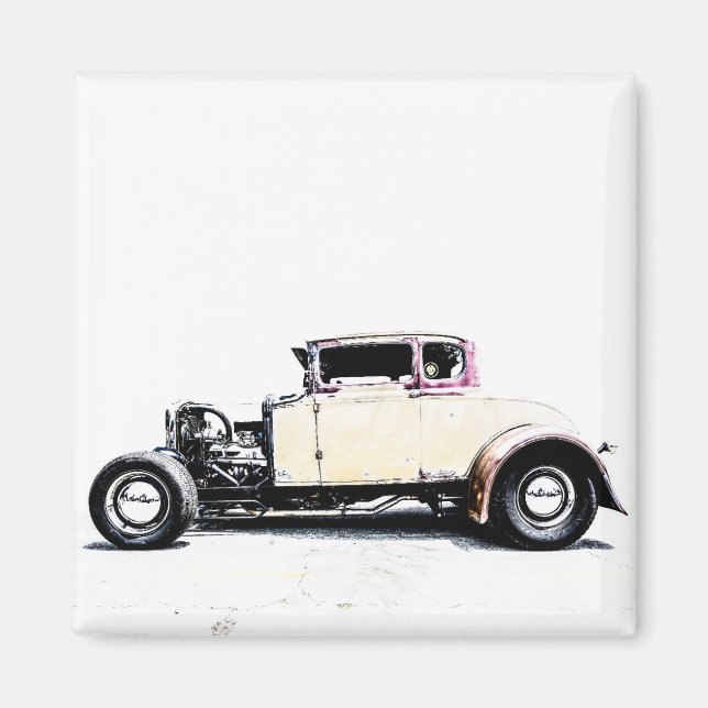 Frisierte Auto Roadster Magnet (Vorne)