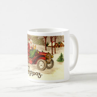 Frisierte Auto Santa Tasse