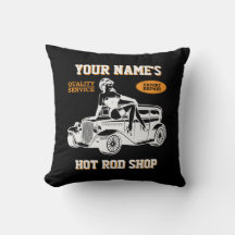 Frisierte Auto-Shop-Garage mit Lady hinzufügen