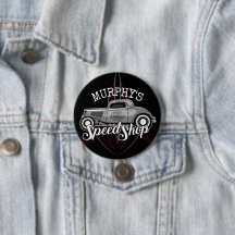 Frisierte Auto Speed Shop INDIVIDUELLE NAME Pinstr