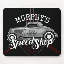 Frisierte Auto Speed Shop INDIVIDUELLE NAME Pinstr