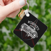 Frisierte Auto Speed Shop INDIVIDUELLE NAME Pinstr