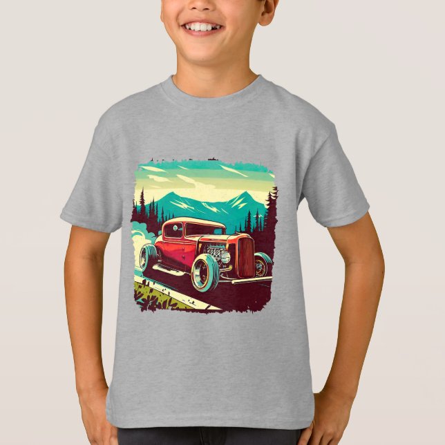 Frisierte Auto T-Shirt (Vorderseite)