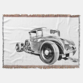 Frisierte Auto Throw Blanket Decke