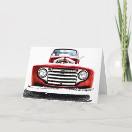 Frisierte Auto Truck Grußkarte Feiertagskarte