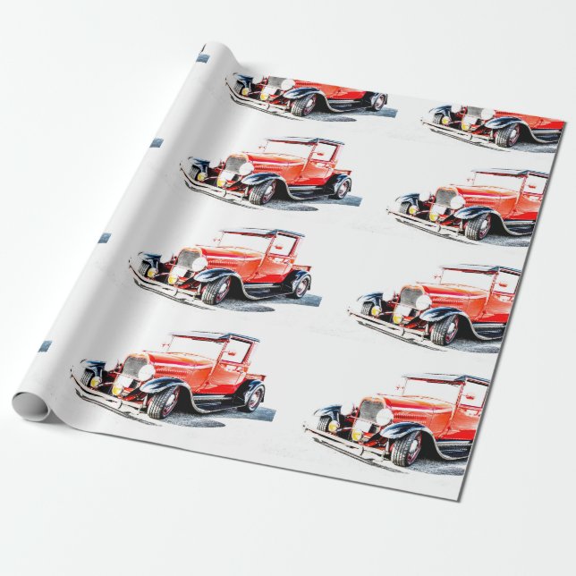 Frisierte Auto Truck Wrapper Geschenkpapier (Ungerollt)