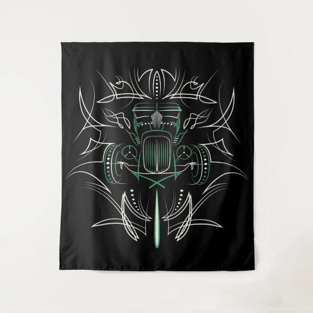 Frisierte Auto Wandteppich (Vorderseite)