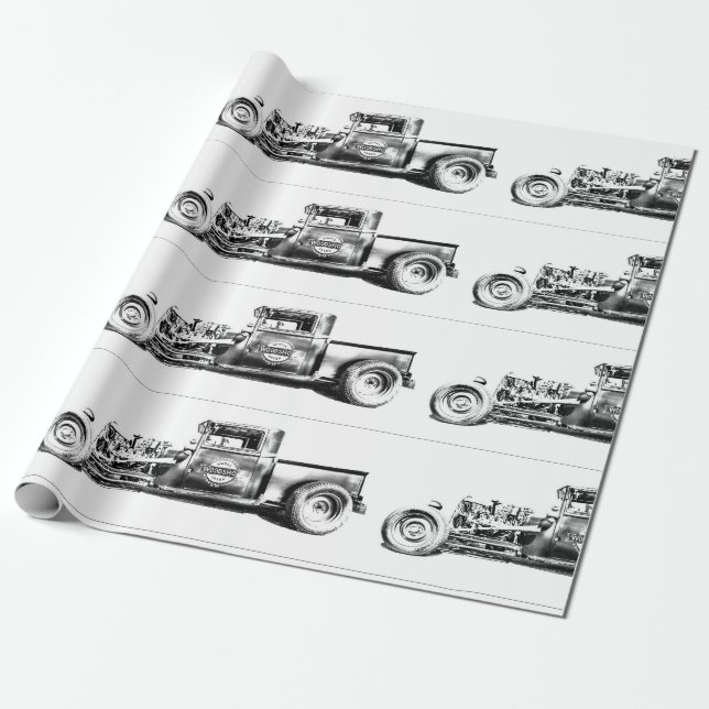 frisierte Auto Wrapping Paper Geschenkpapier (Ungerollt)