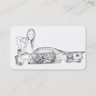 Frisierten Autos und Automobil-Visitenkarten Visitenkarte