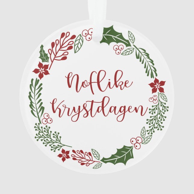 Frisischer Heiligabend, Noflike Krystdagen Ornament (Rückseite)