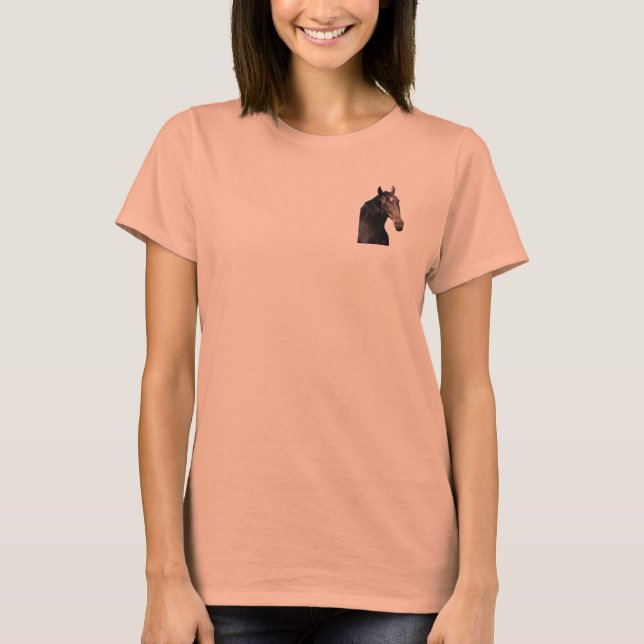 Frisischer Hengst. T-Shirt (Vorderseite)