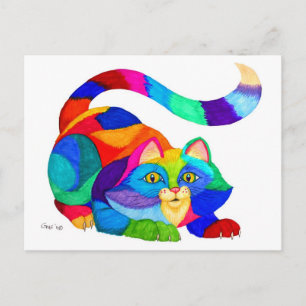 Frisky Cat Postkarte