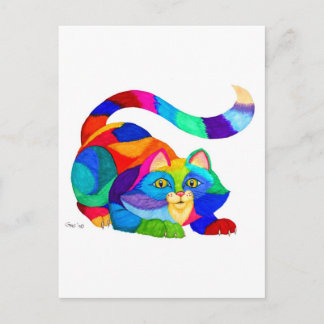 Frisky Cat Postkarte