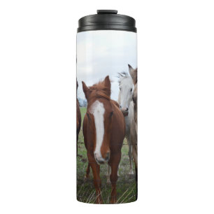 Frisky Hair, Four Horse Pals, Thermosbecher