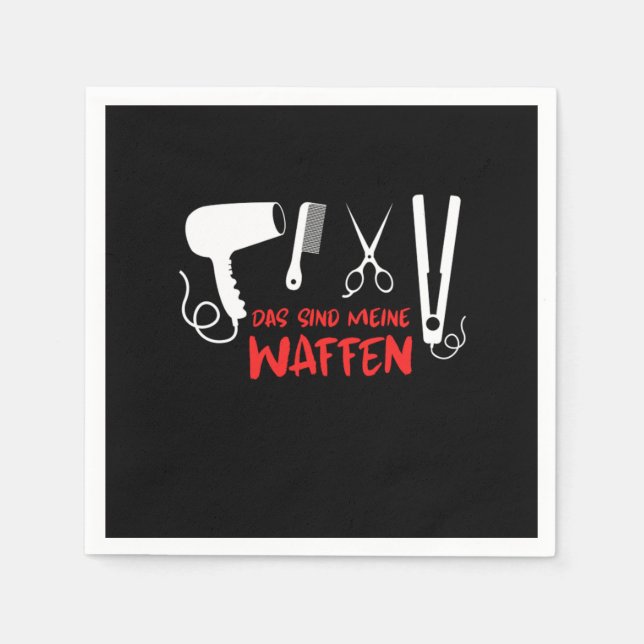 Frisör Friseur Stylust Haartrockner Friseur Salon  Serviette (Vorderseite)