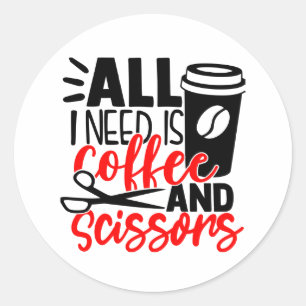 Frisör-Frisör-Salon Stylist Kosmetologe Runder Aufkleber